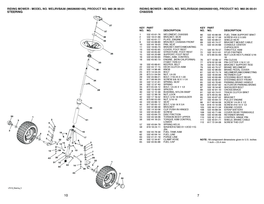 Weed Eater WELRVBA30 532 43 68-60 BRACKET, Chassis Front, PAN, Seat, Knob, Bolt, SPRING, Seat, Spring, Spacer, NUT, Lock 