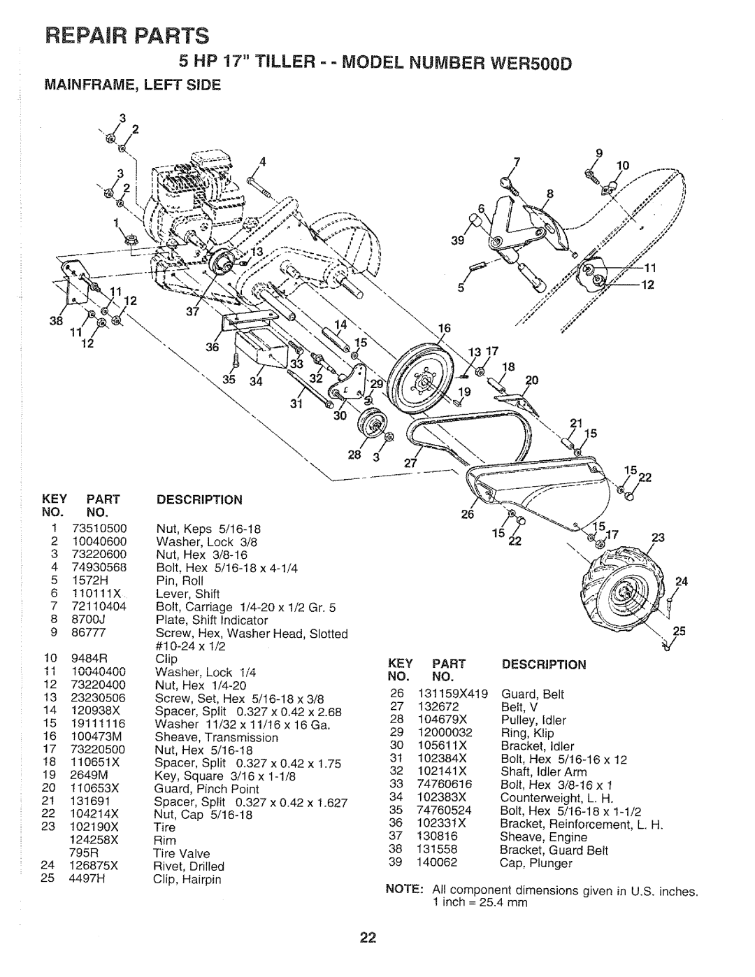 Weed Eater WER500D manual 