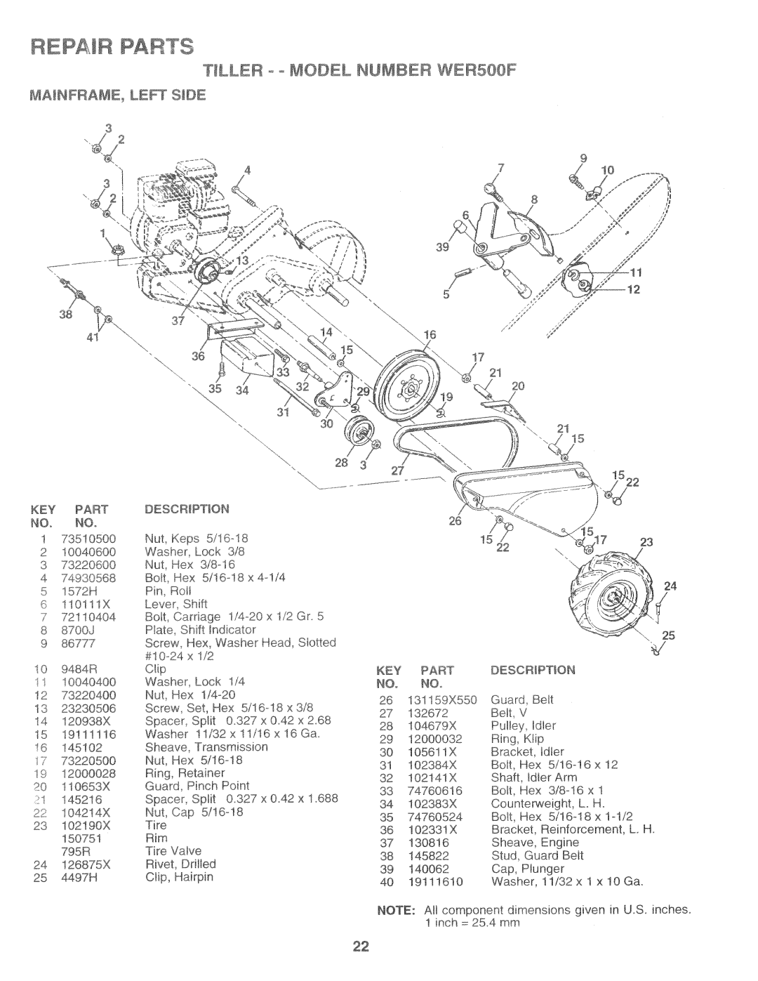 Weed Eater WER500F, 151329 manual 