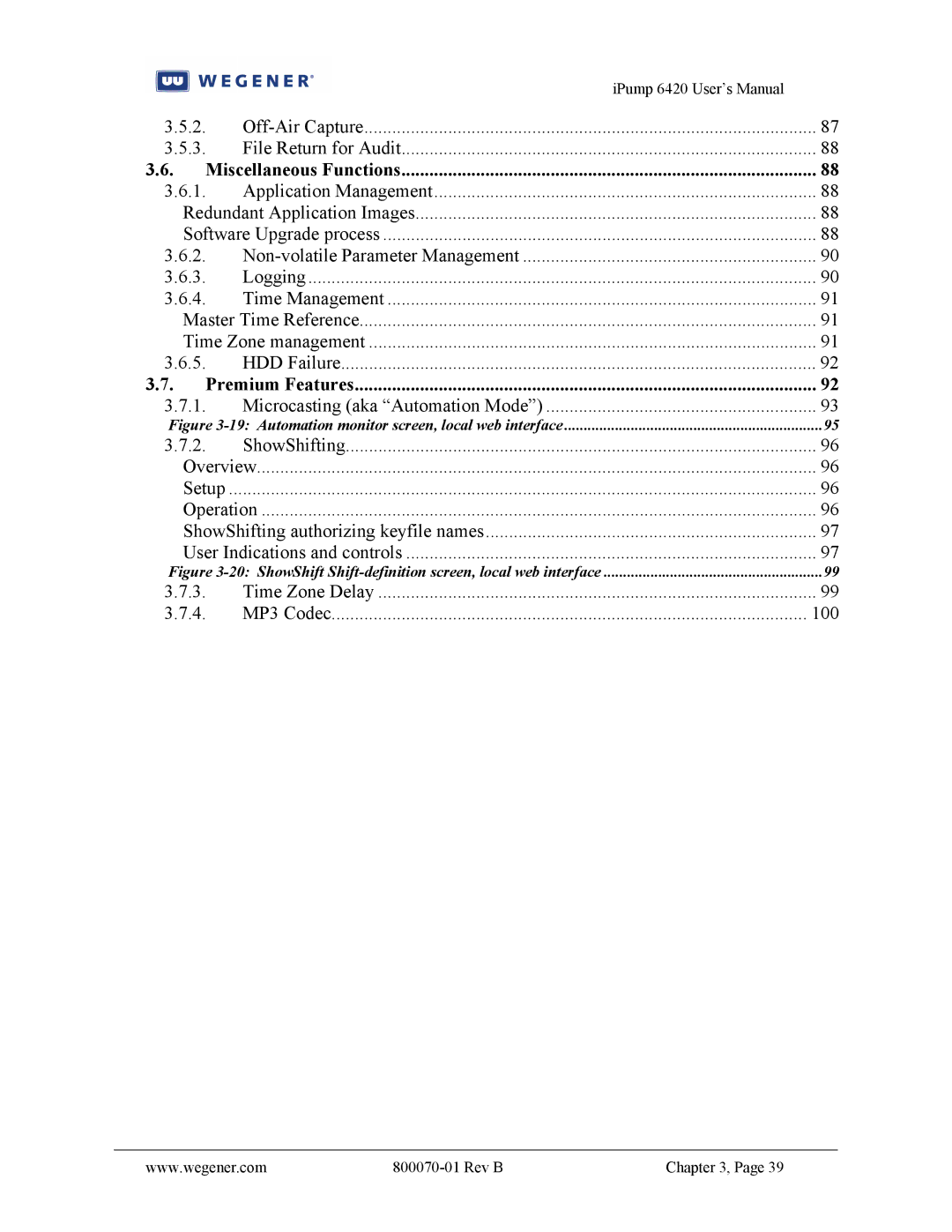 Wegener Communications 6420 user manual 100 