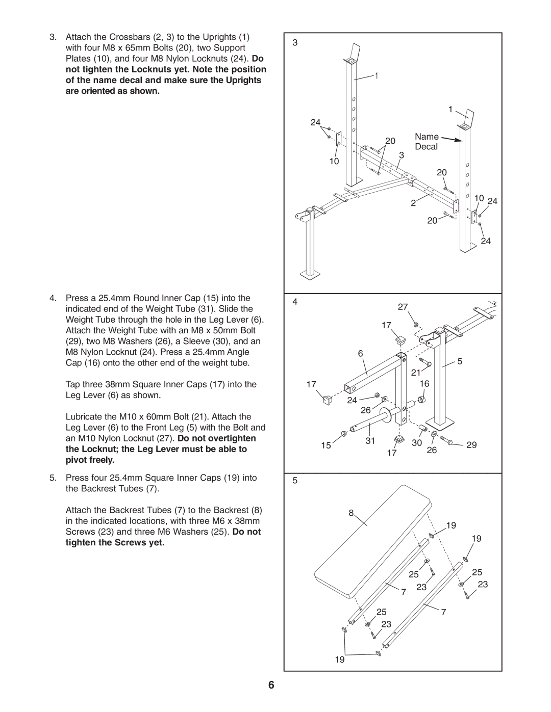 Weider 150722 user manual 