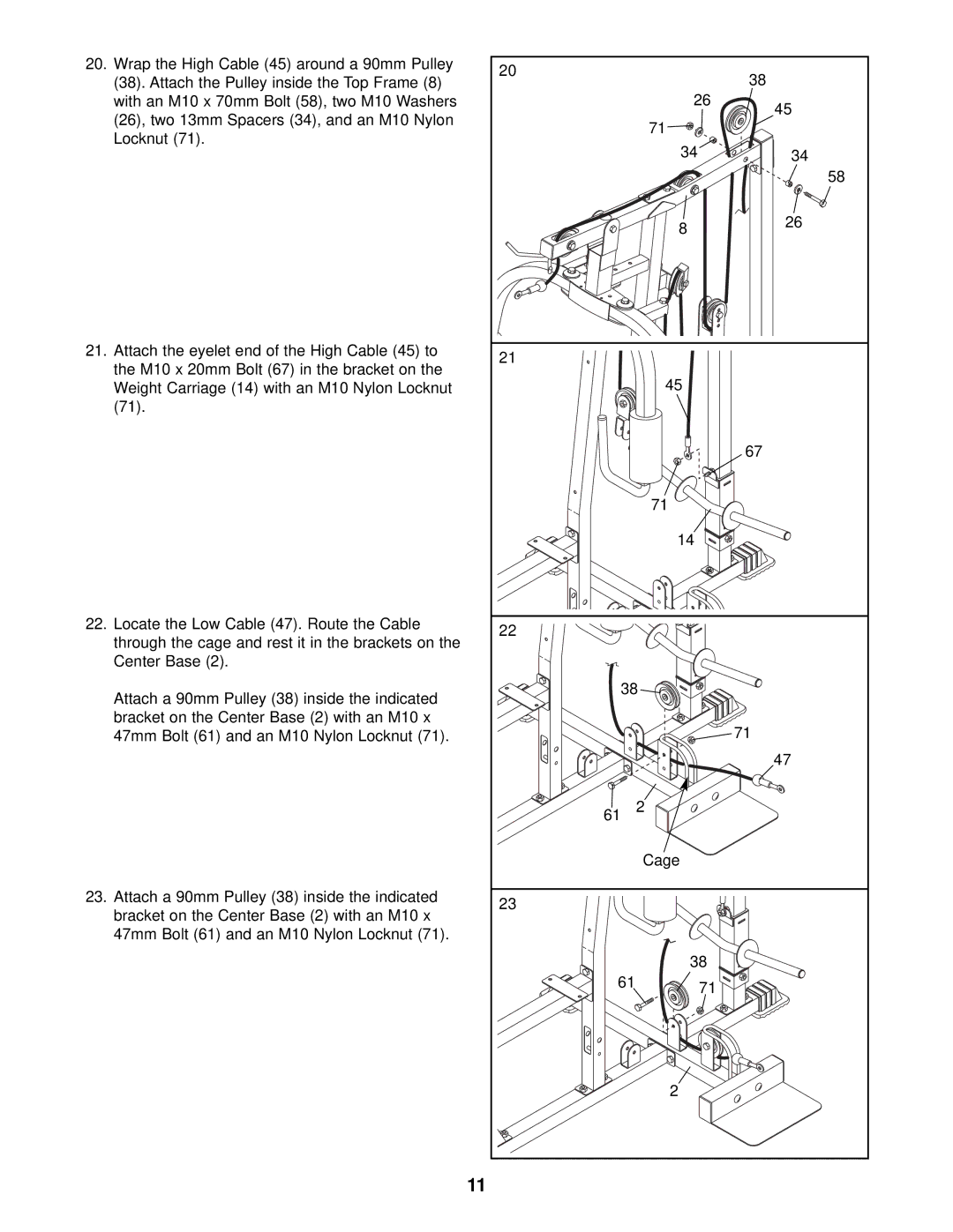 Weider 15CT user manual 