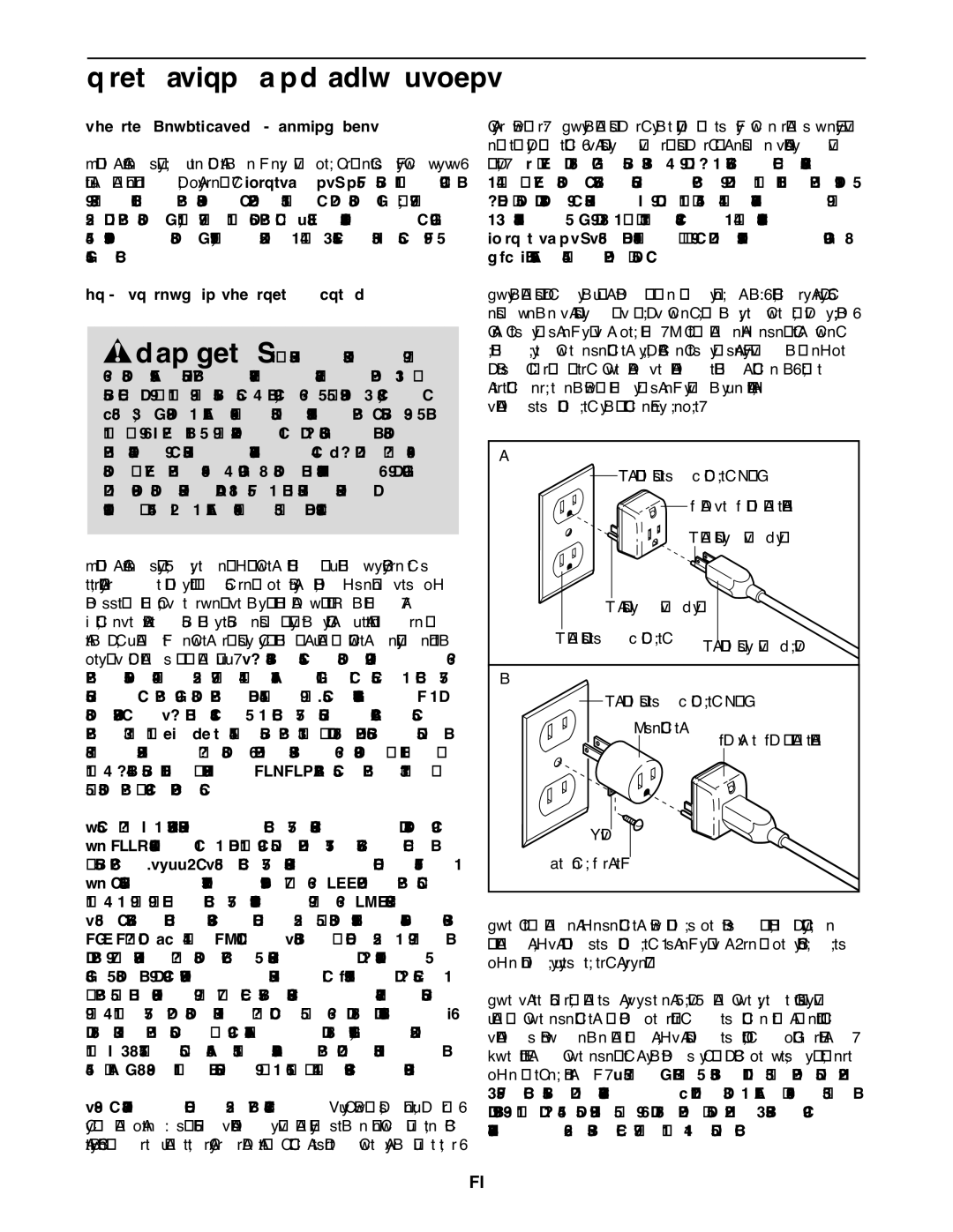 Weider 160xtb user manual Operation and Adjustment, PRE-LUBRICATED Walking Belt, HOW to Plug in the Power Cord 