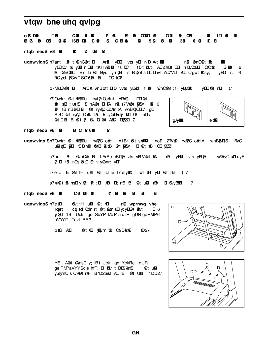 Weider 160xtb user manual Troubleshooting, Problem The power turns off during use 