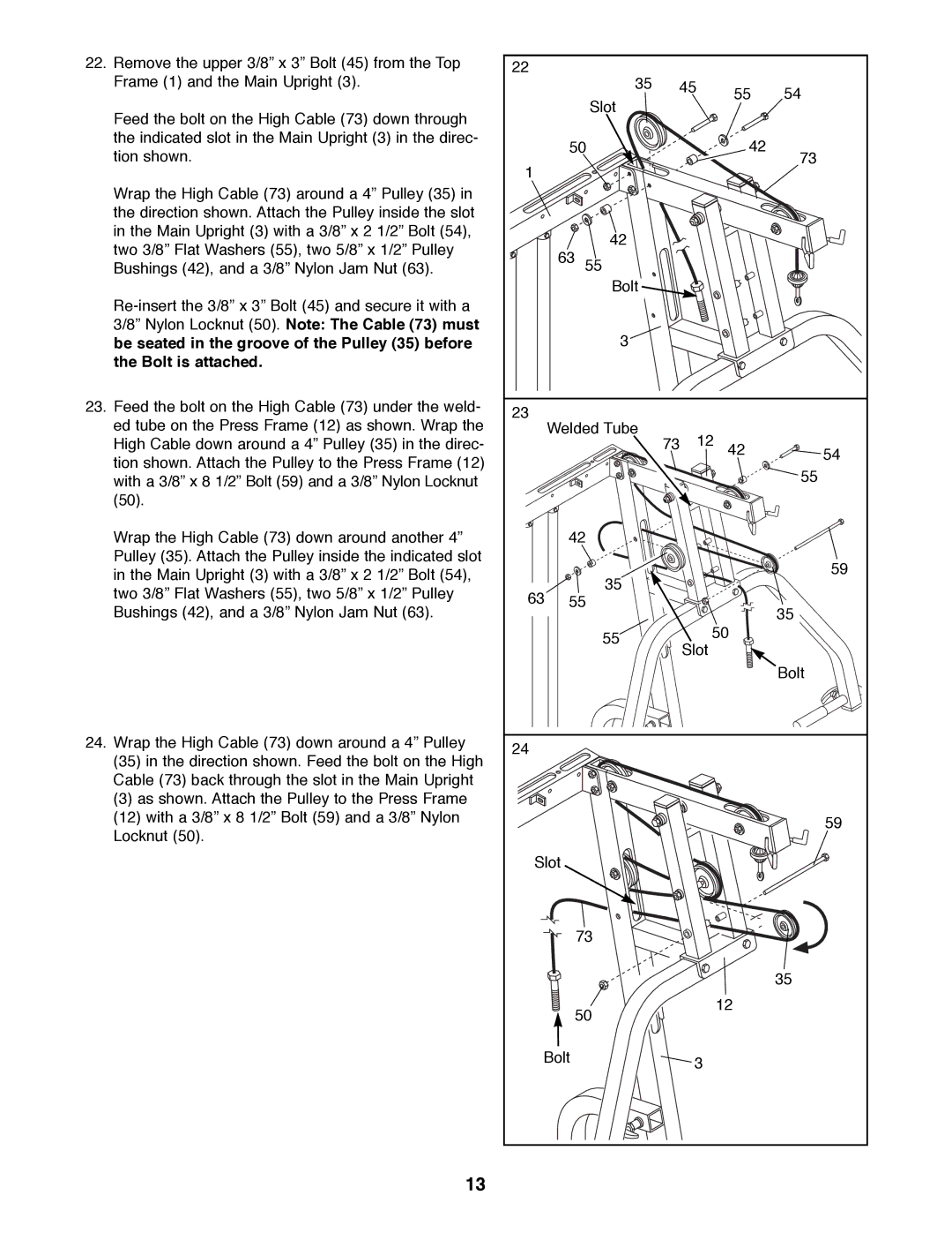 Weider 16.8ST manual 