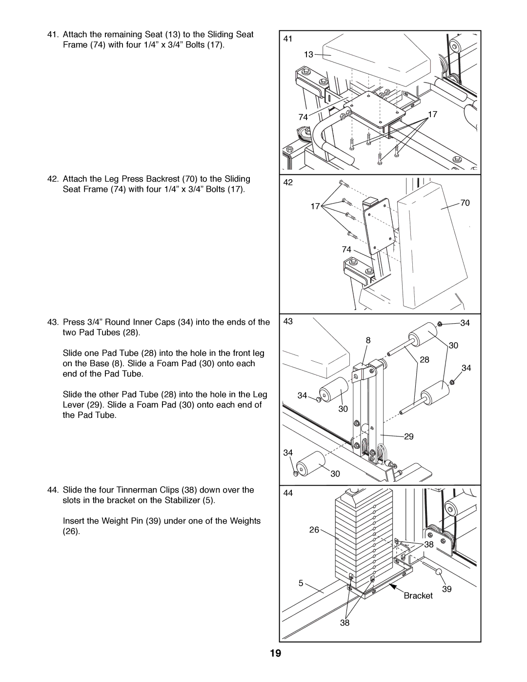 Weider 16.8ST manual 