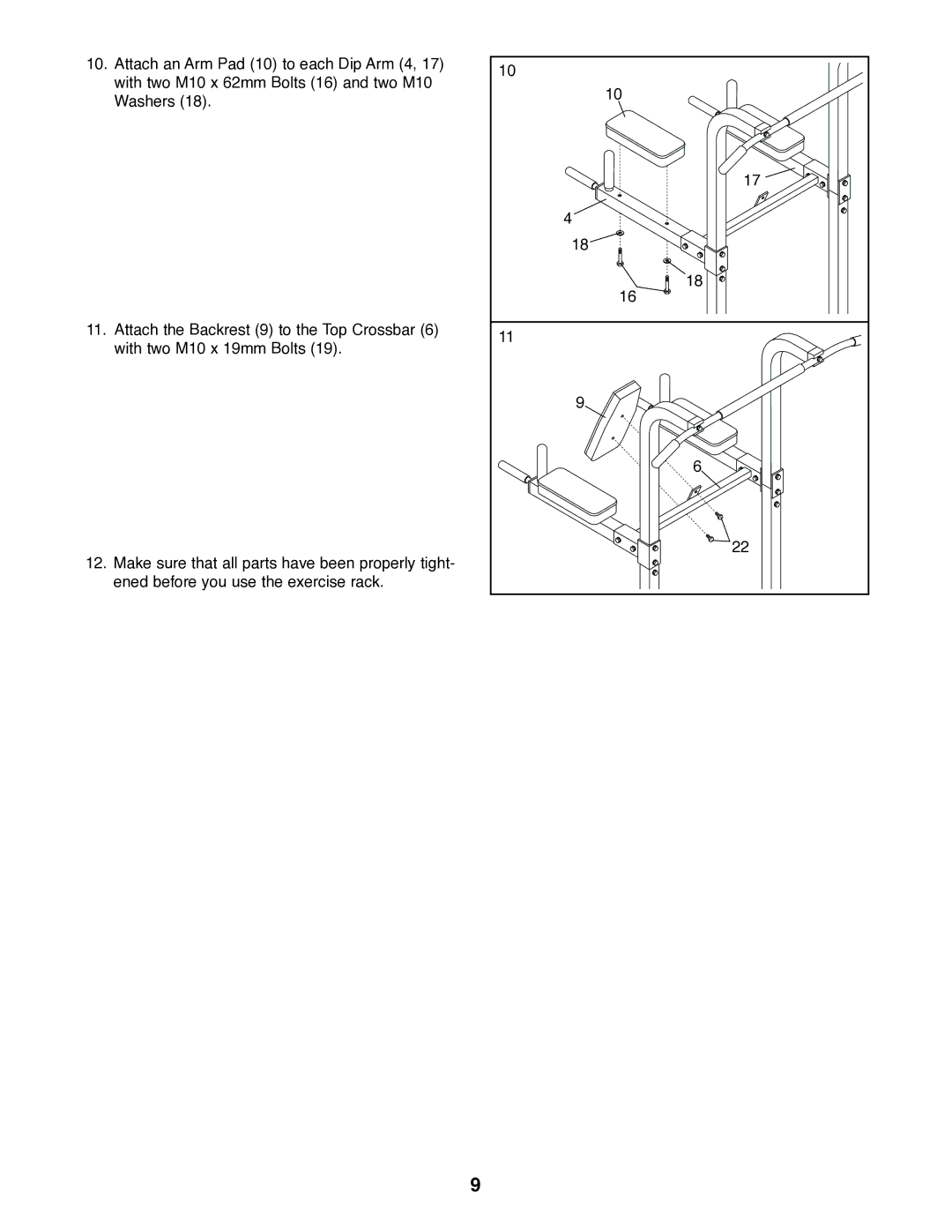 Weider 220 user manual 