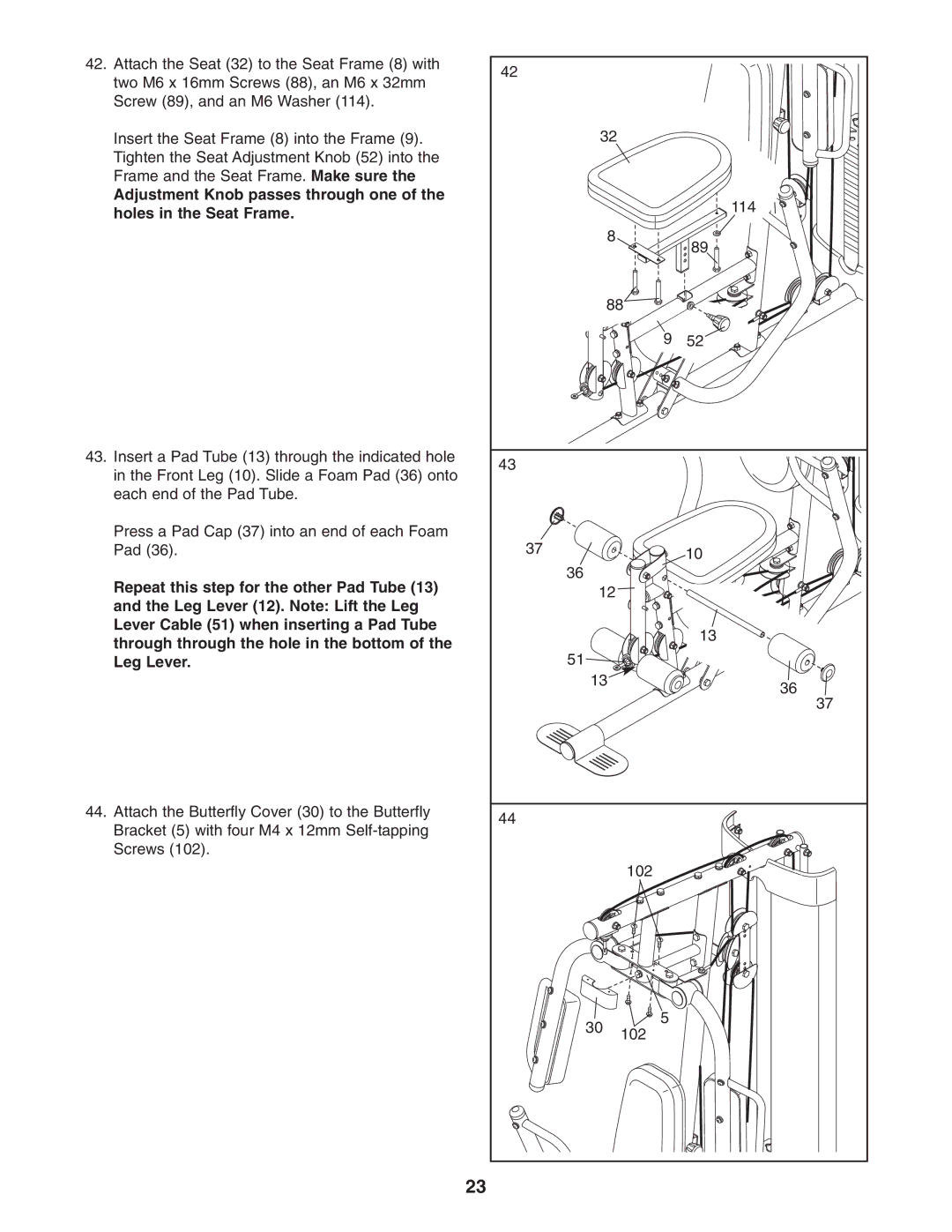 Weider 831.14622.0 user manual 