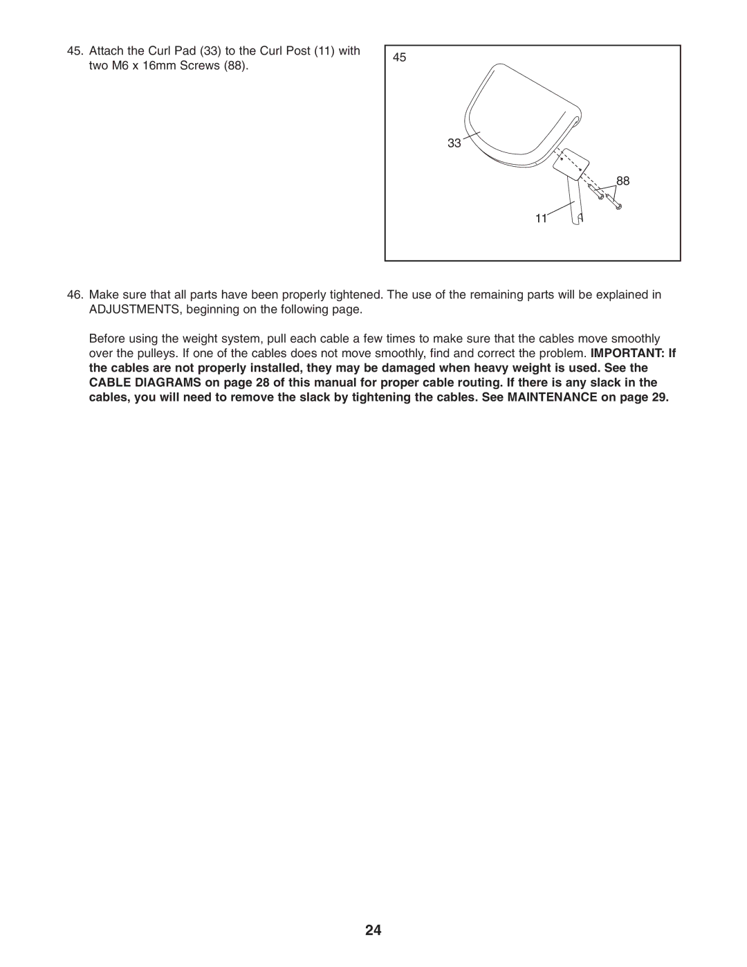 Weider 831.14622.0 user manual 