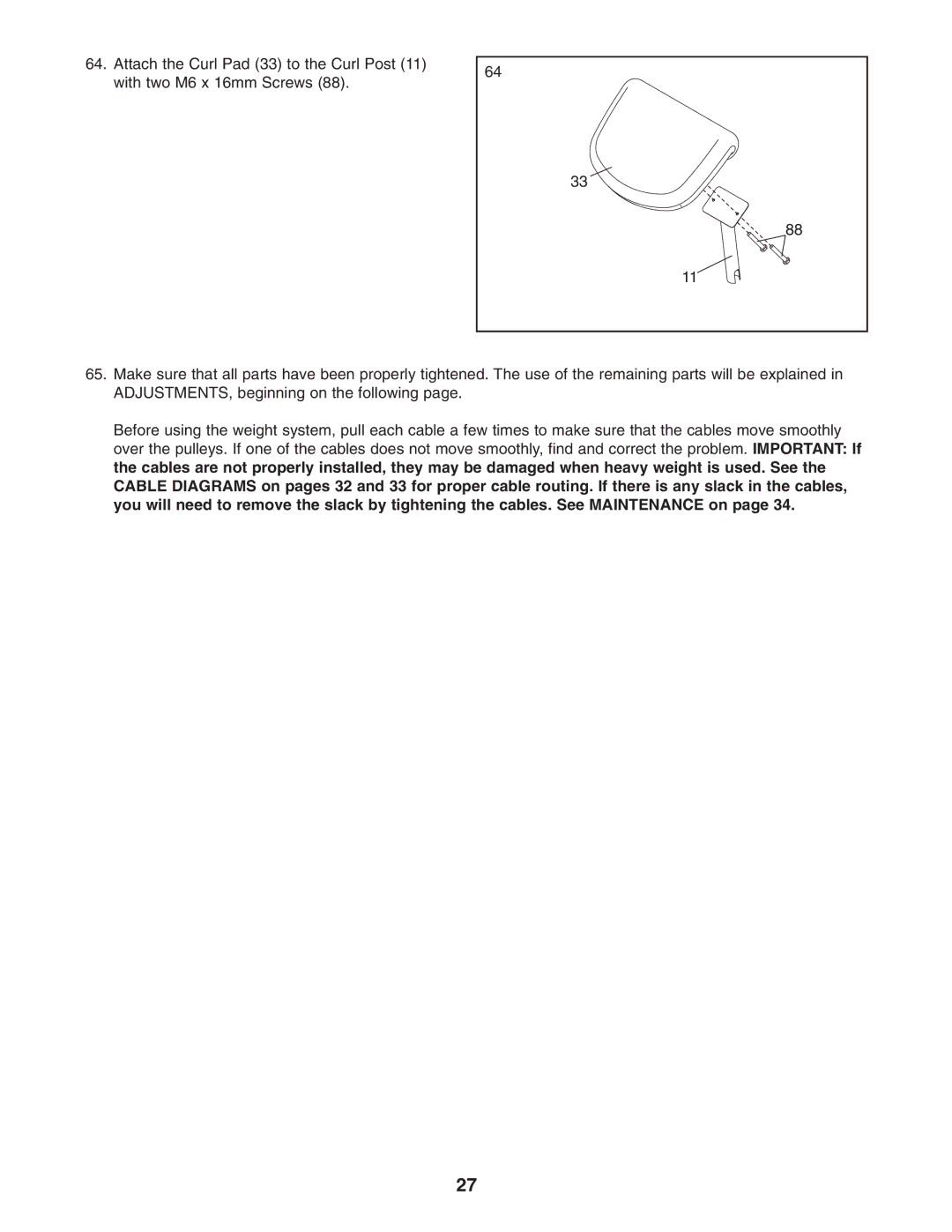 Weider 831.14623.0 user manual 