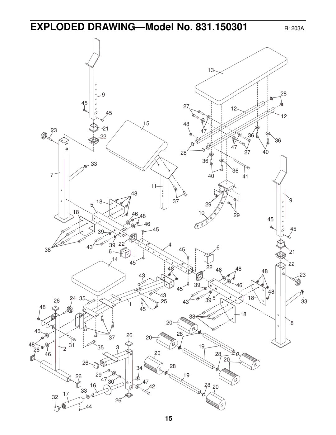 Weider 831.150301 user manual R1203A 