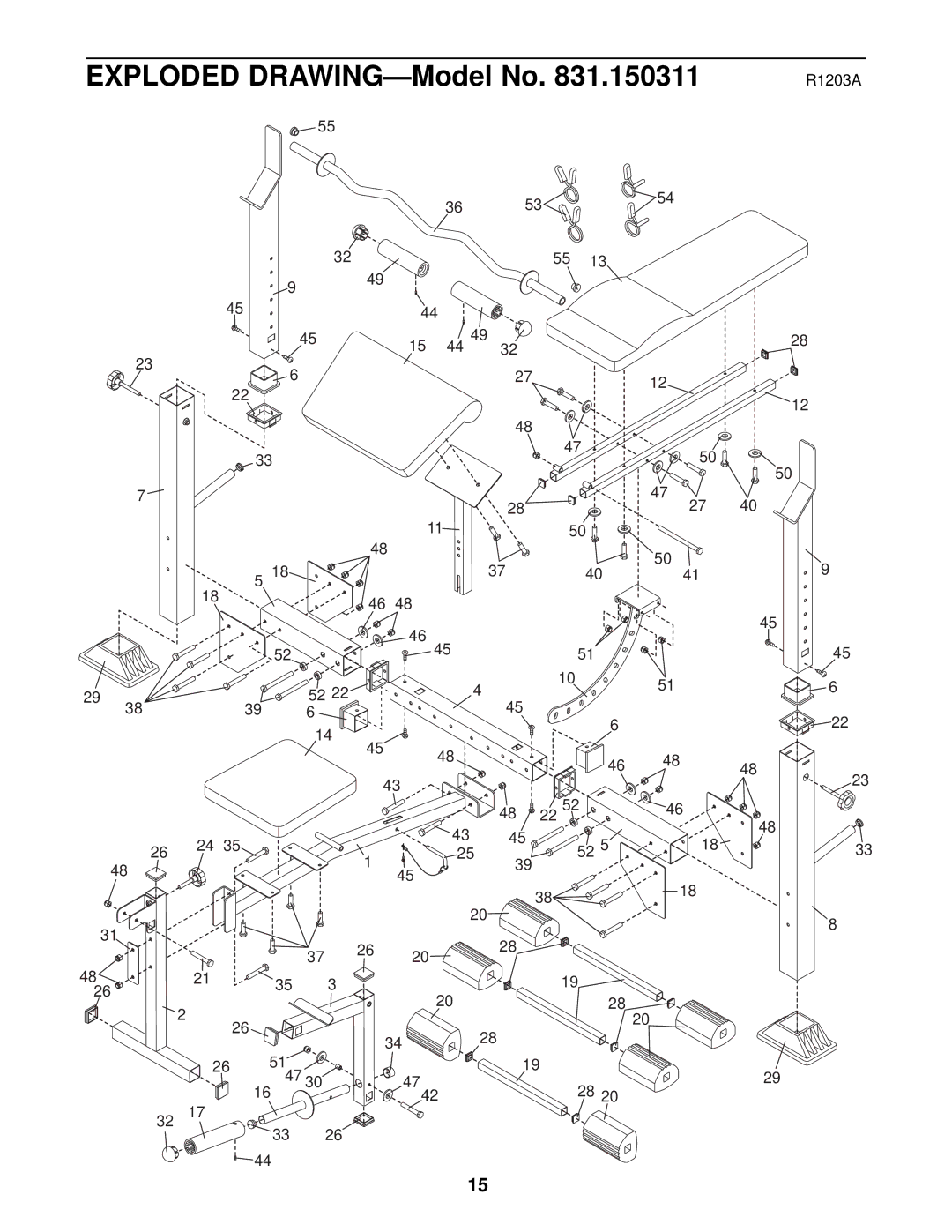 Weider 831.150311 user manual R1203A 