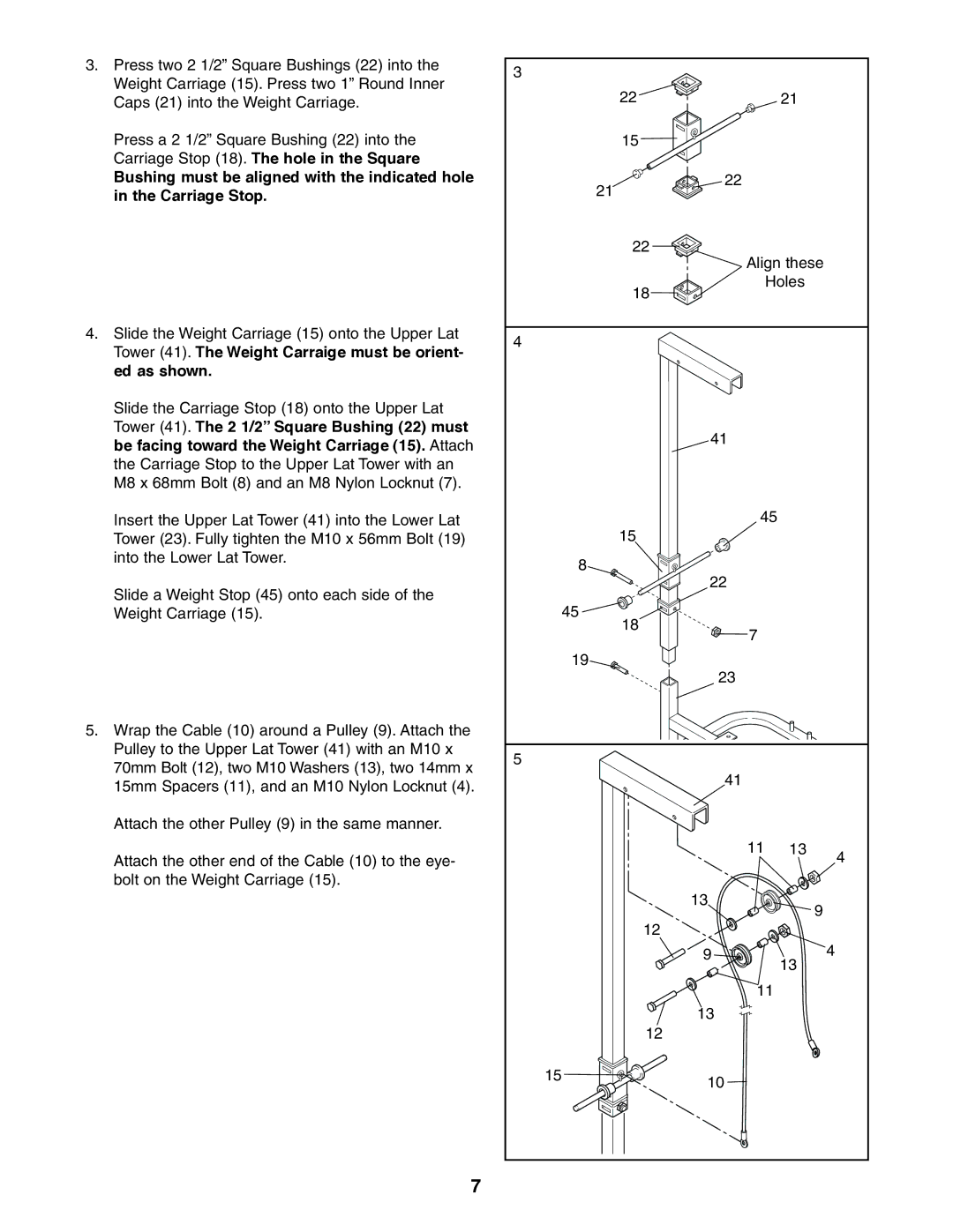 Weider PRO 335, 831.150380 user manual 