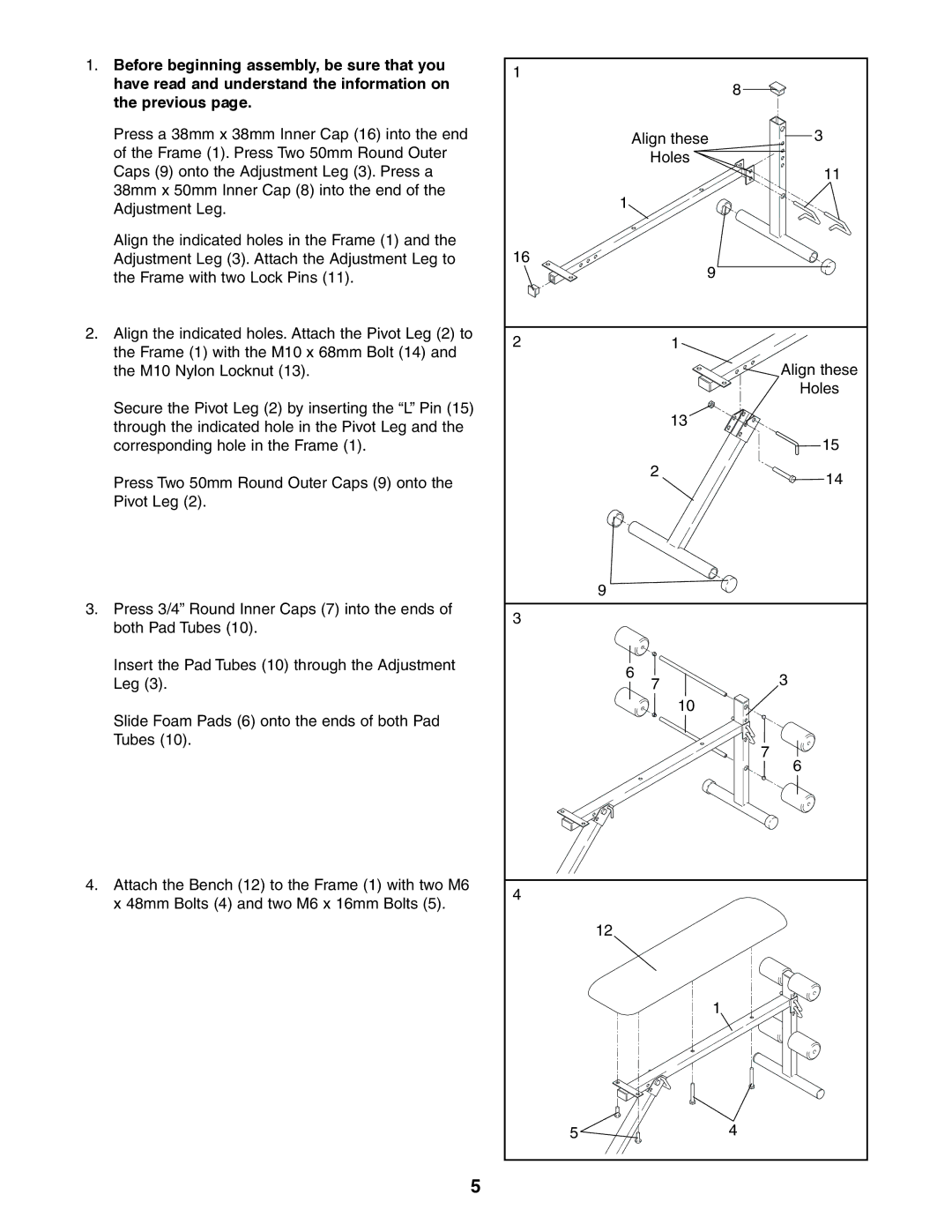 Weider 831.150460 user manual 