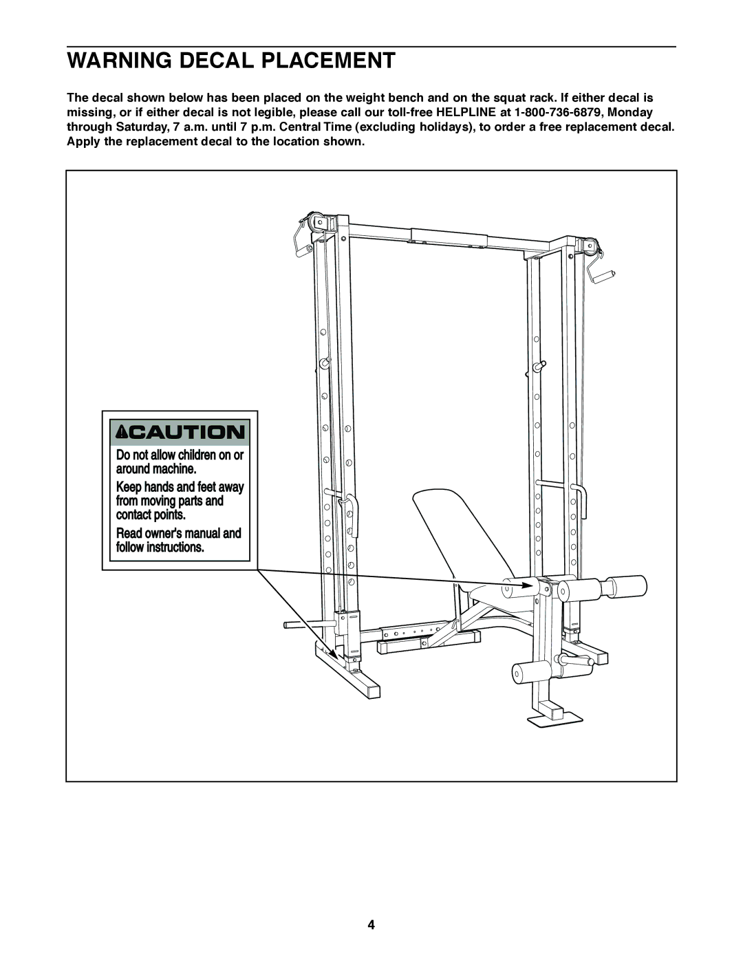 Weider 831.150471 user manual 