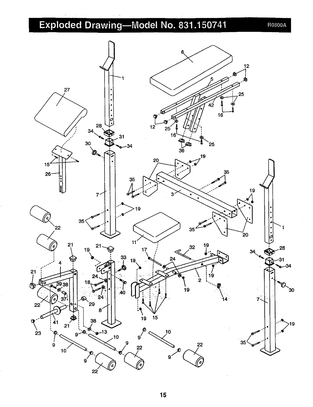 Weider 831,150,741 user manual 11¸ 2229 922 