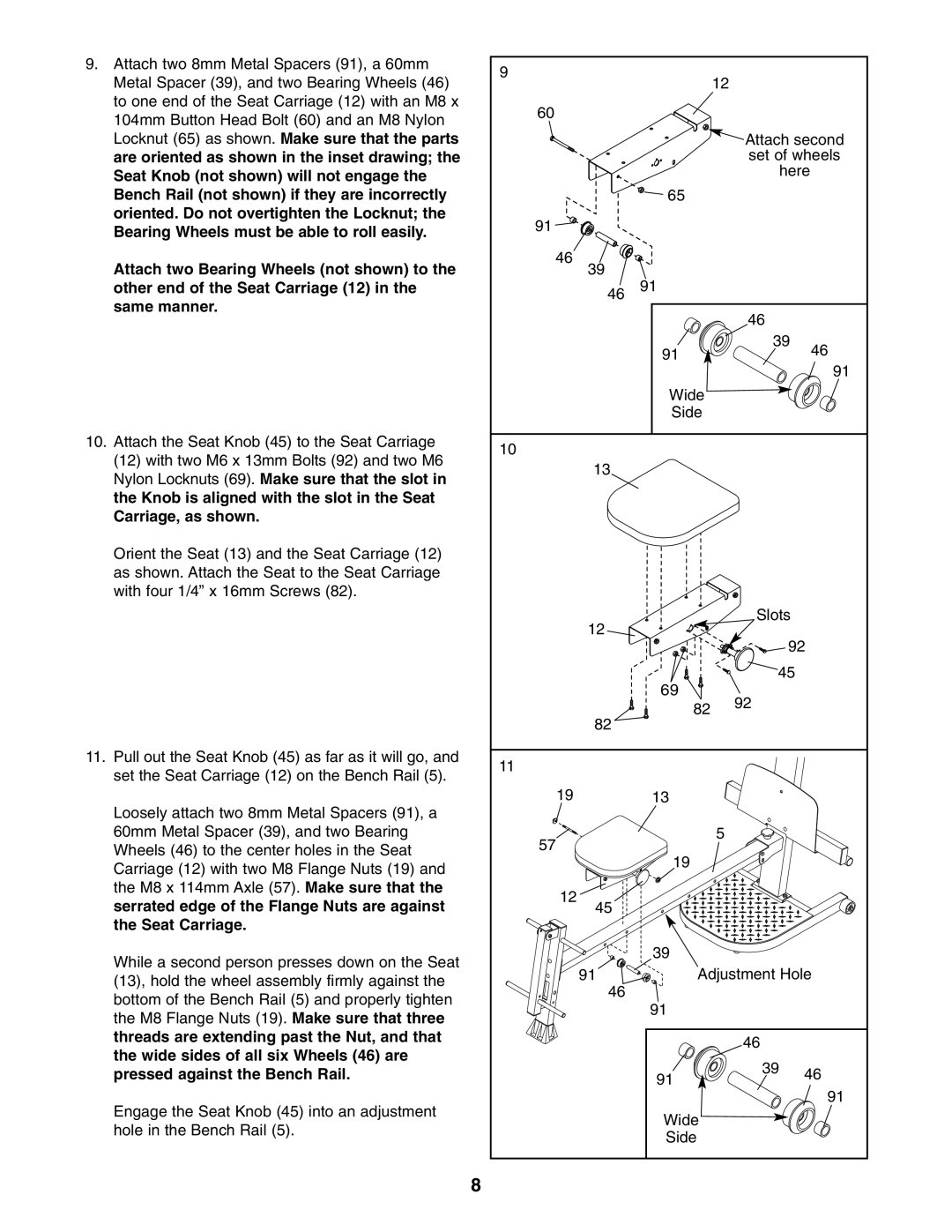 Weider 831.153921 user manual 