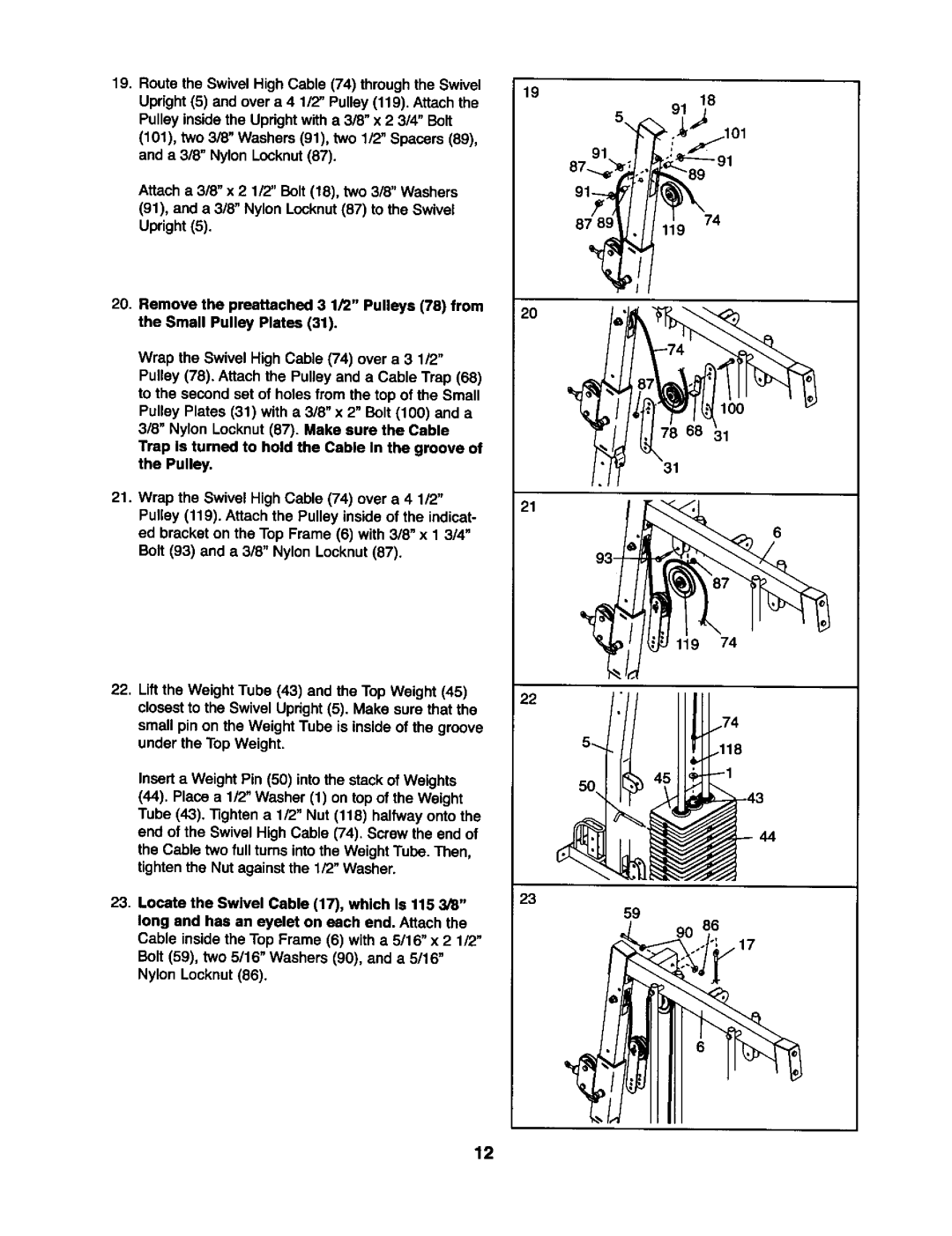 Weider 831.15393 user manual 87149 