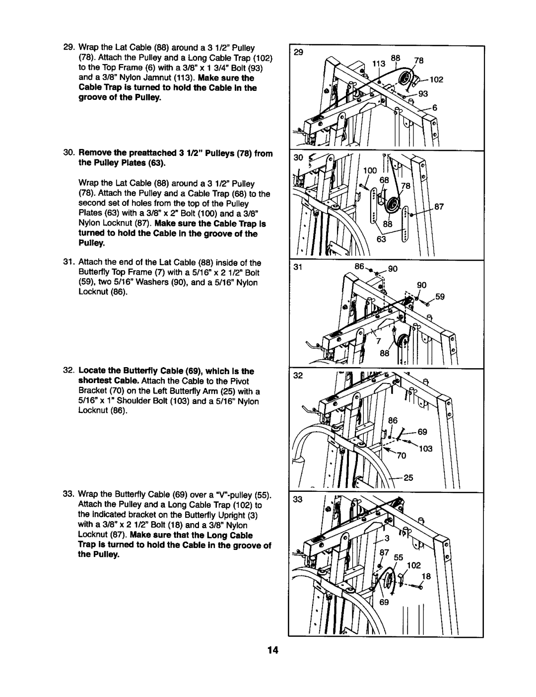 Weider 831.15393 user manual 68V 