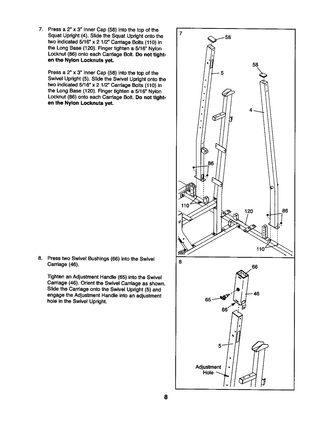 Weider 831.15393 user manual 120 