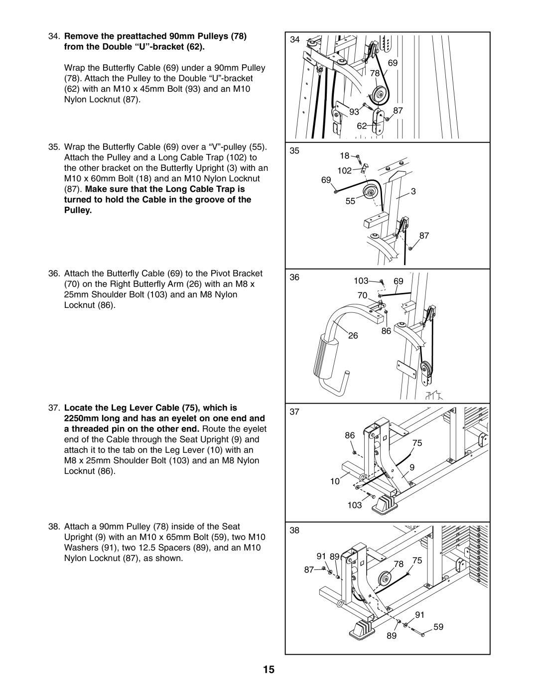 Weider 831.153932 user manual 