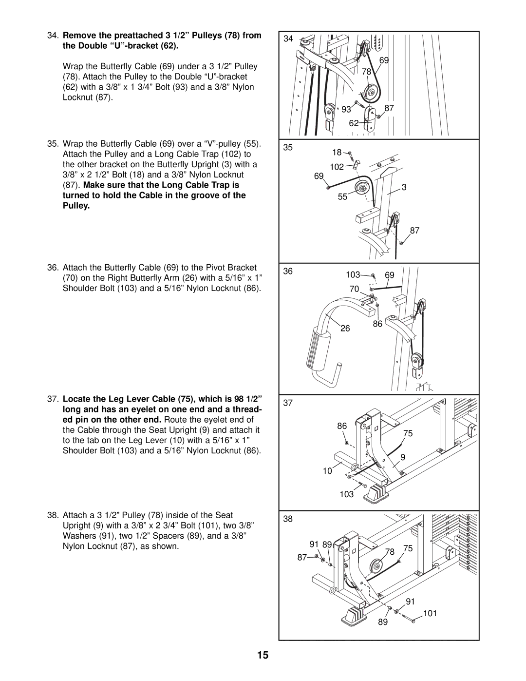 Weider 831.153933 user manual 