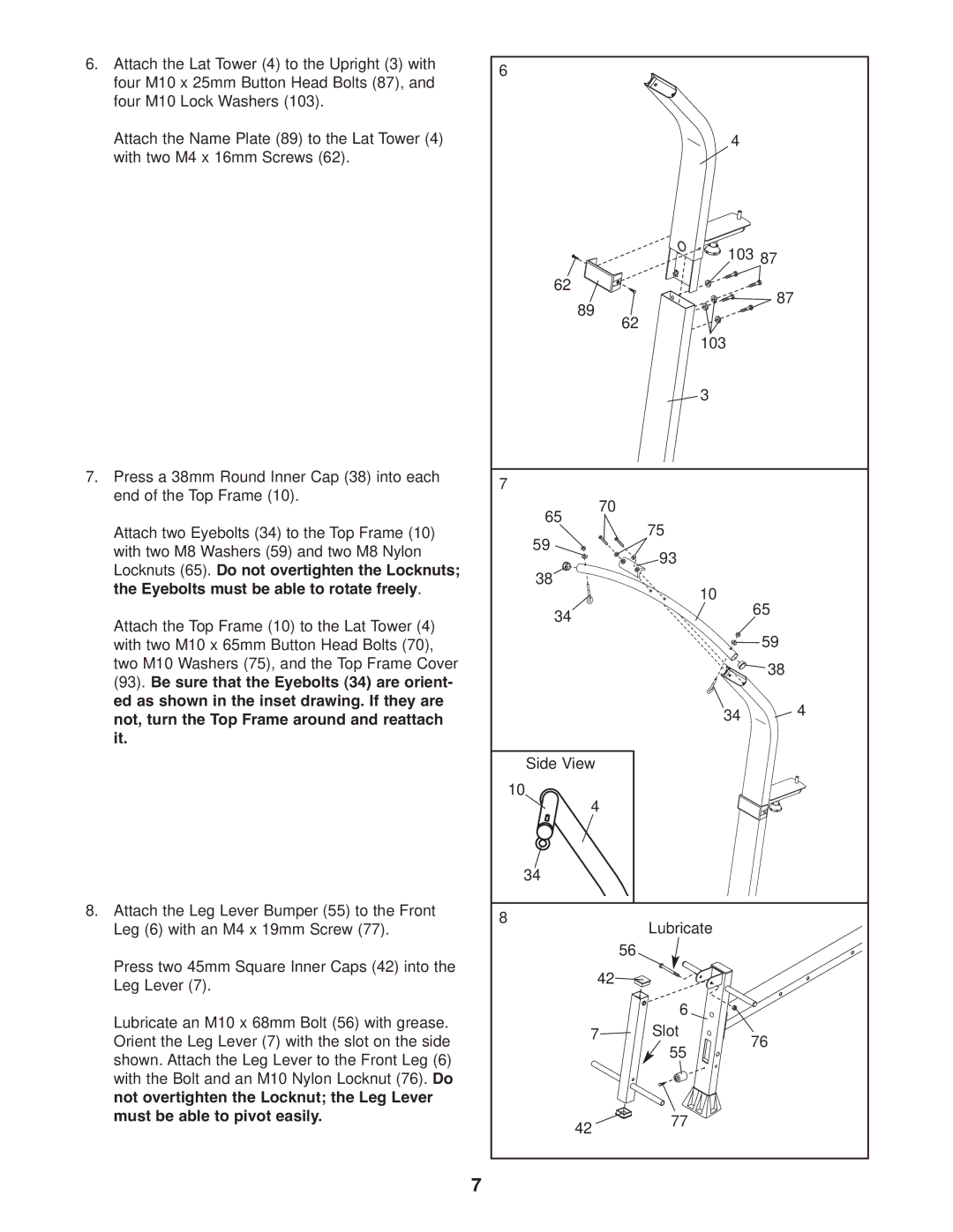 Weider 831.15395.1 user manual 