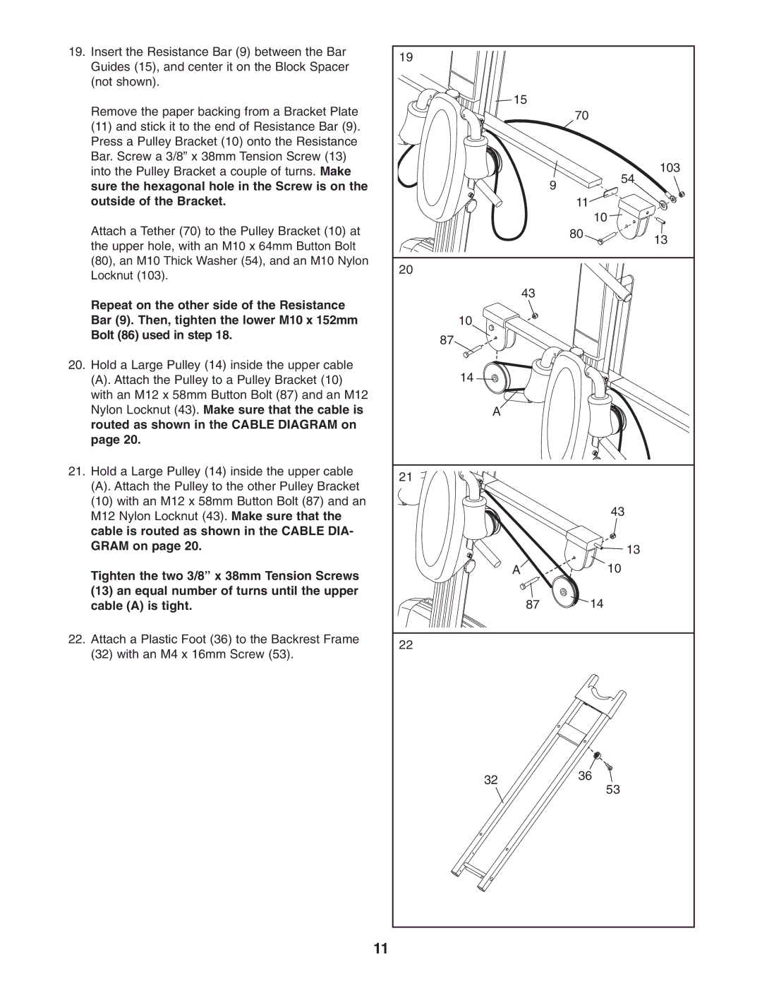 Weider 831.153971 user manual 