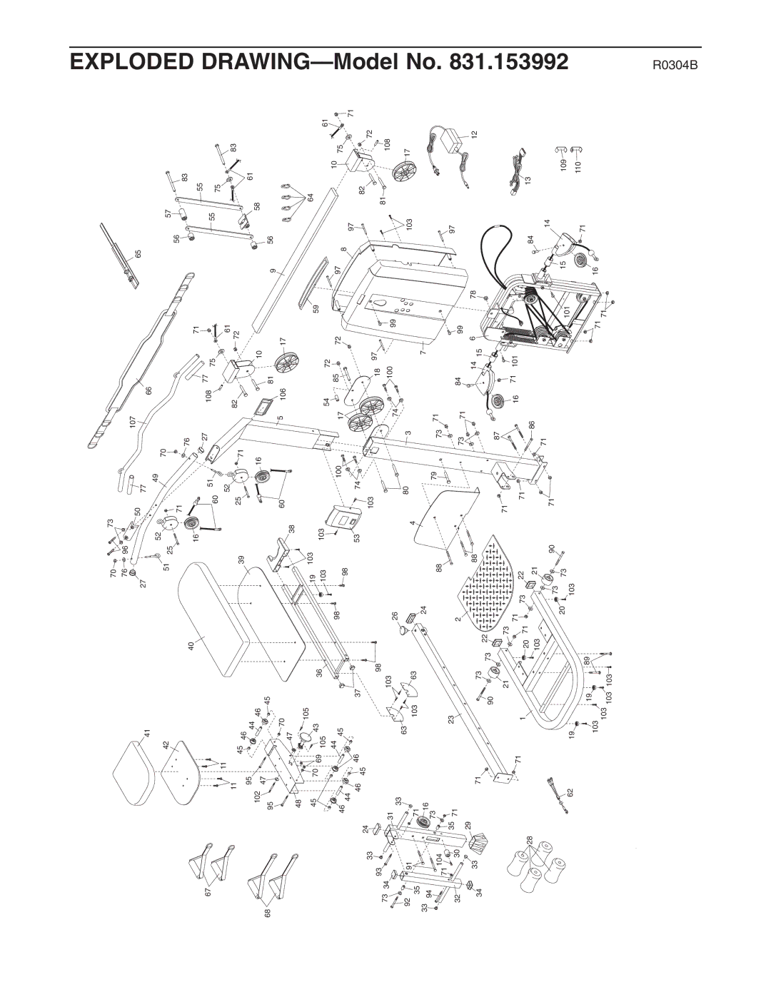 Weider 831.153992 user manual 