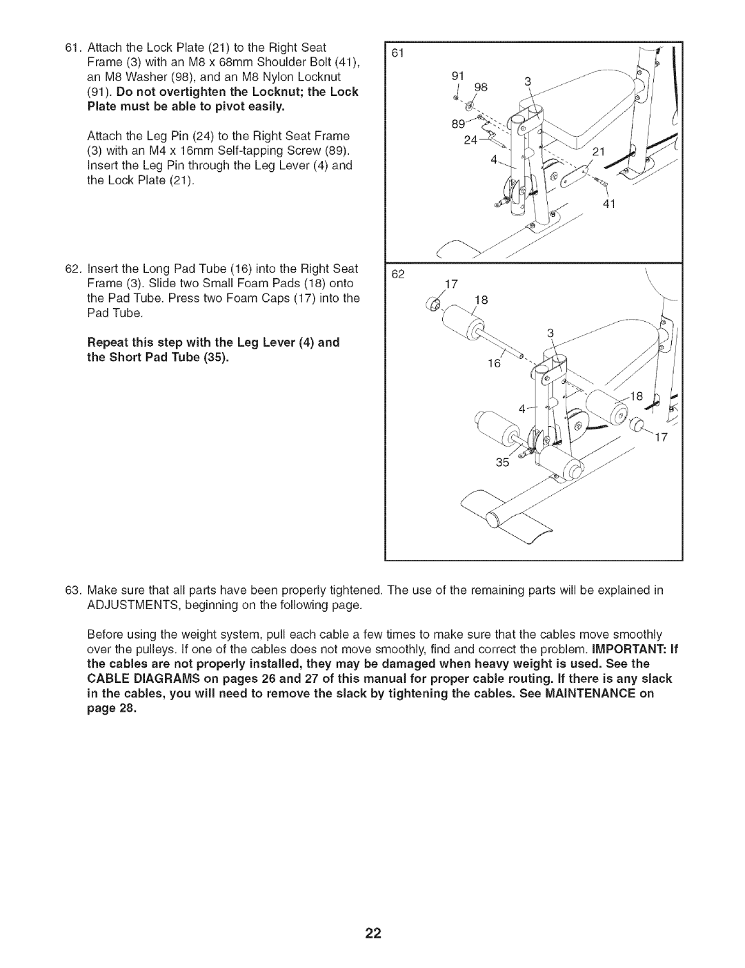 Weider 831.154021 user manual 