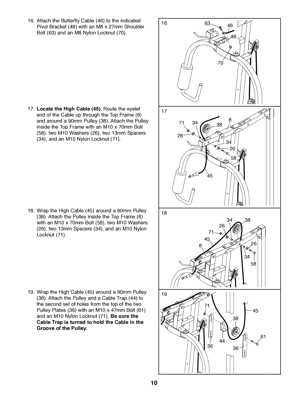 Weider 831.159010 user manual 