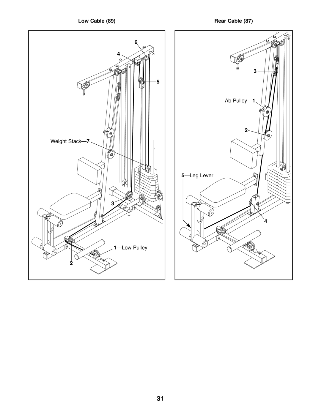 Weider 831.159290 user manual 