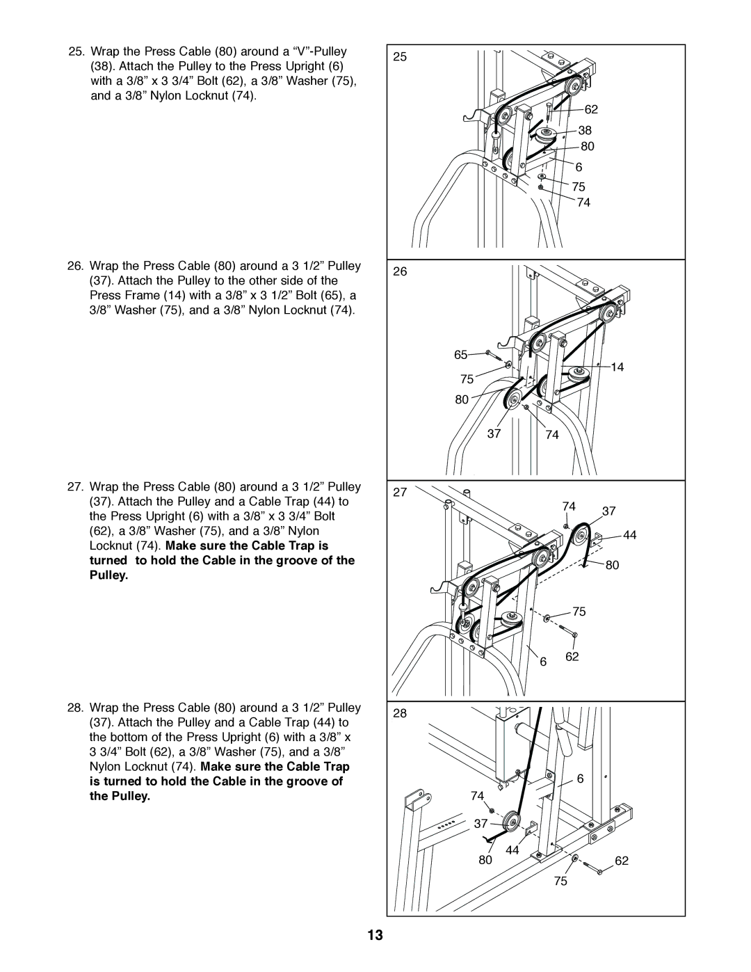 Weider 831.159530 user manual 