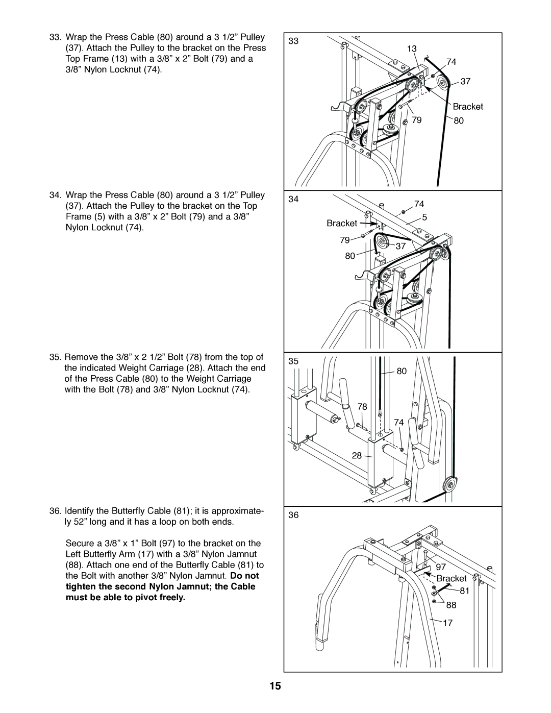 Weider 831.159530 user manual 