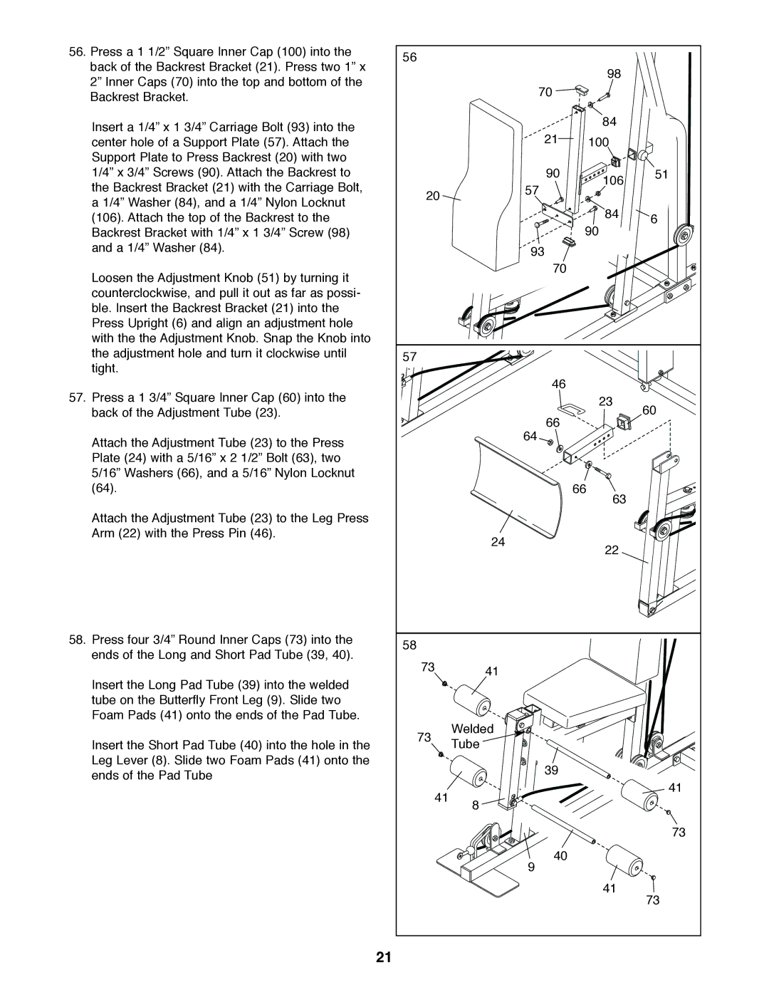 Weider 831.159530 user manual 