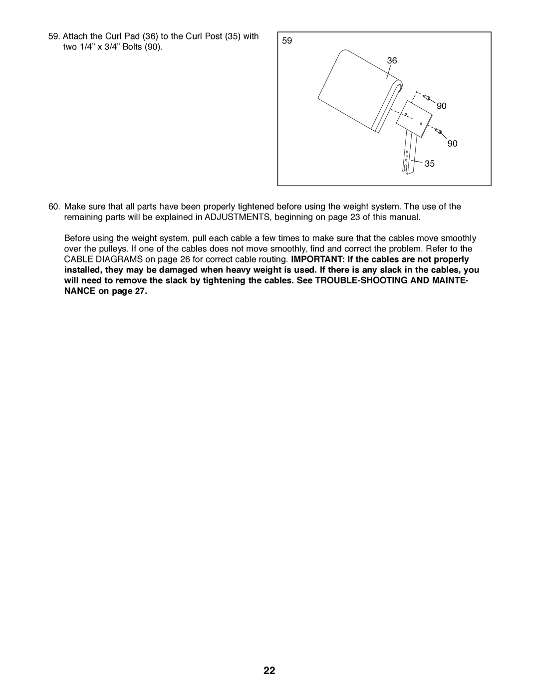 Weider 831.159530 user manual 