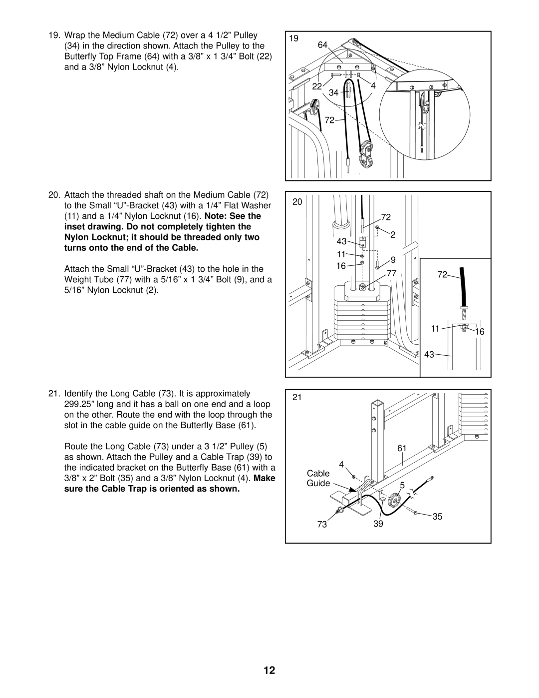 Weider 831.159720 user manual 