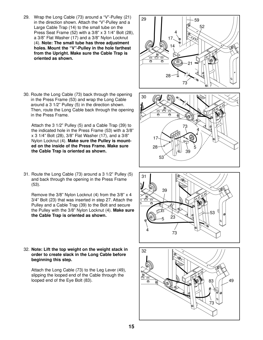 Weider 831.159720 user manual 