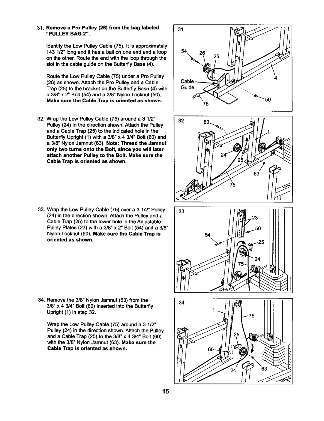 Weider 831.15973 user manual 