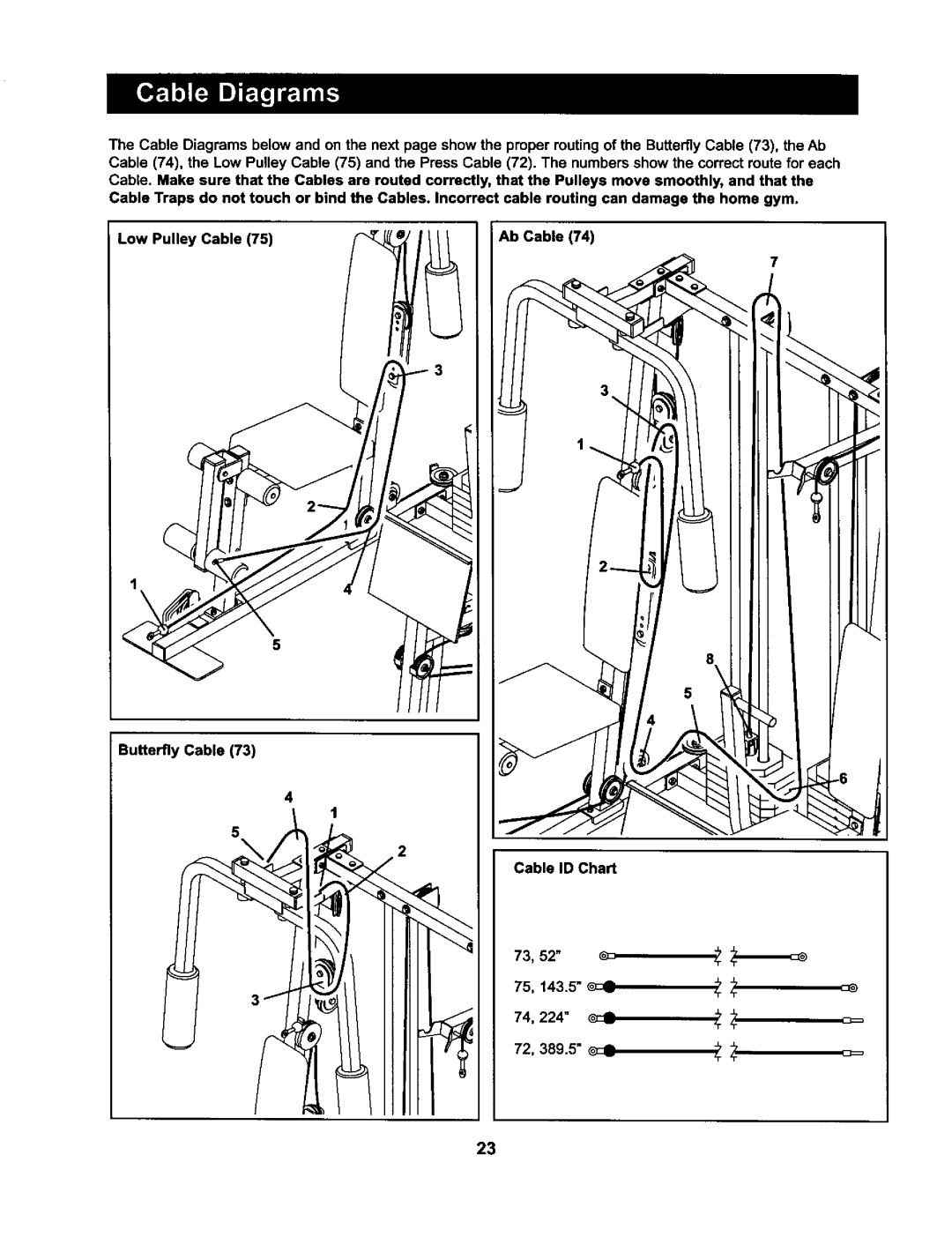 Weider 831.15973 user manual 72, 389.5 c 