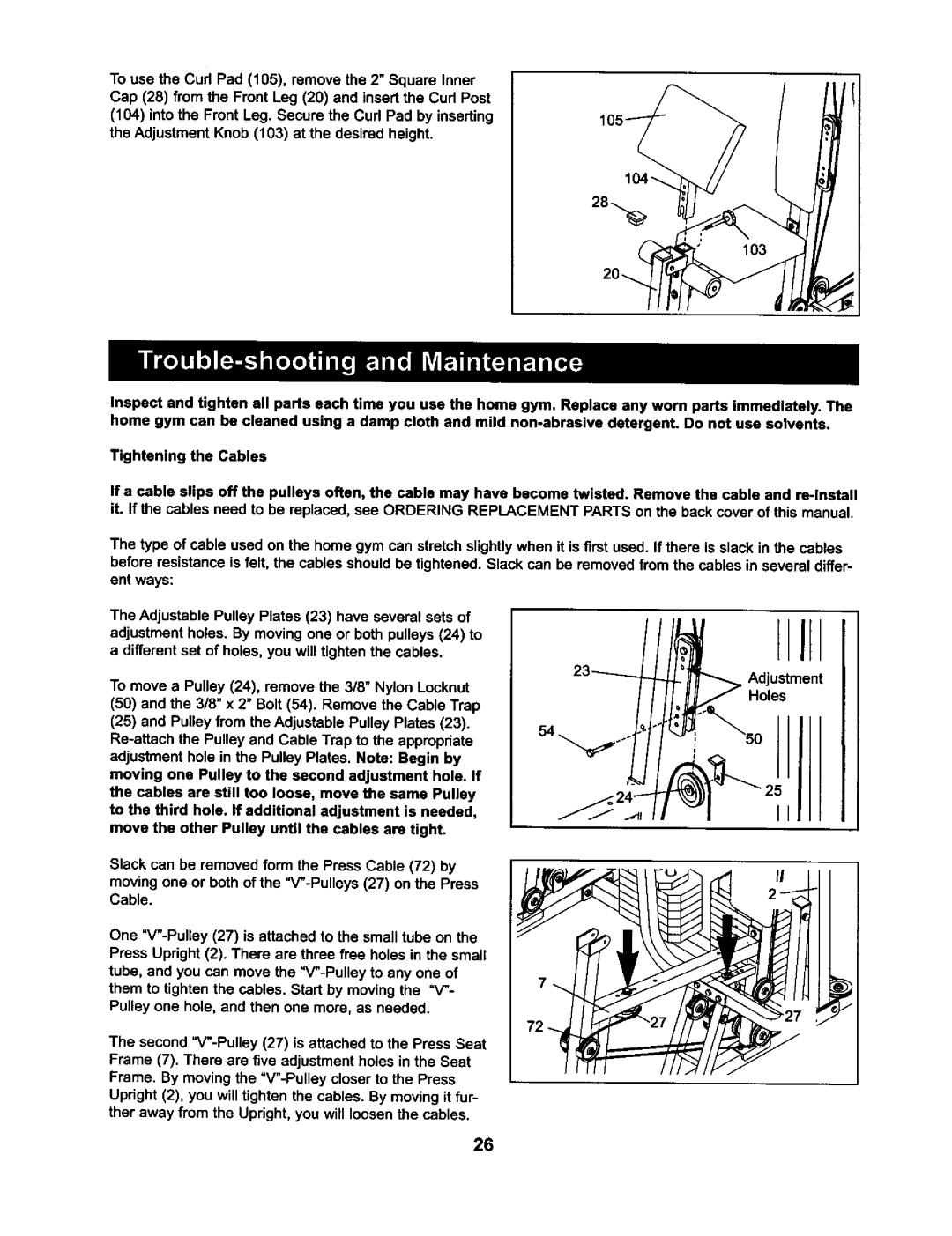 Weider 831.15973 user manual 