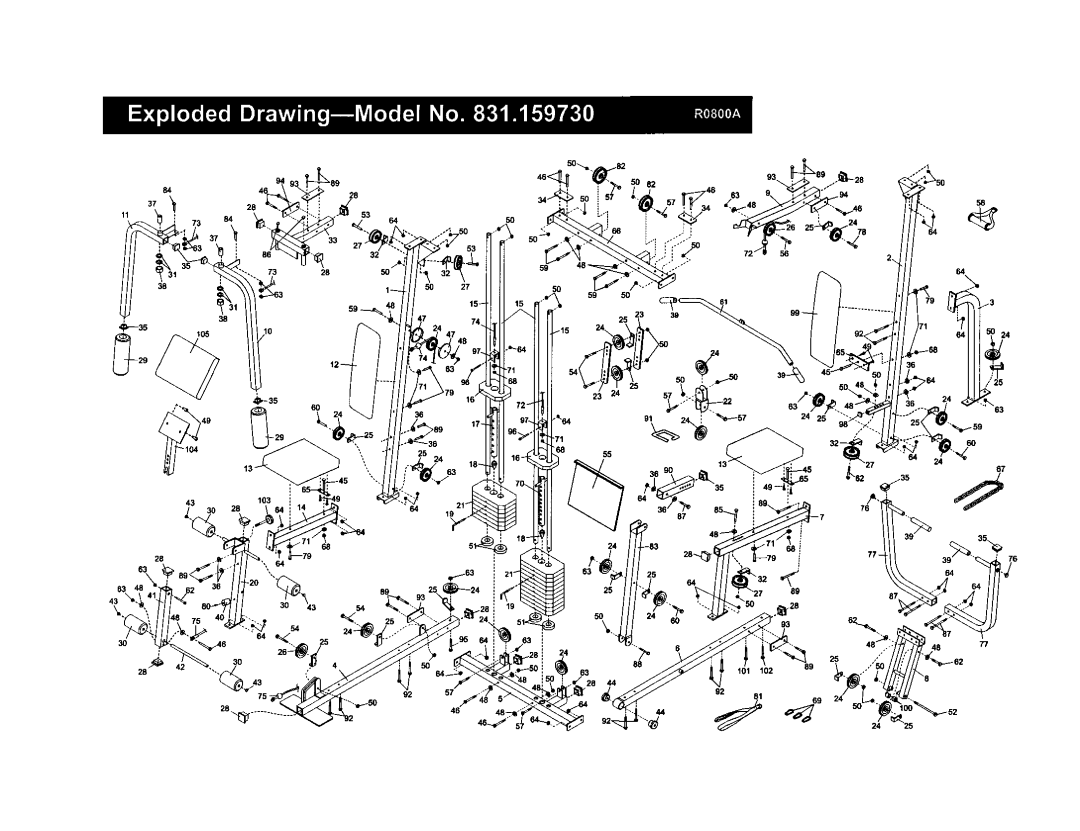 Weider 831.15973 user manual 6450 