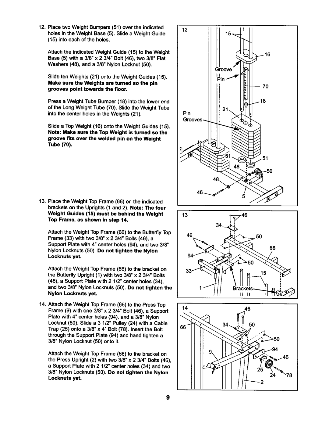 Weider 831.15973 user manual 46 ,. ¢U-o=.50 