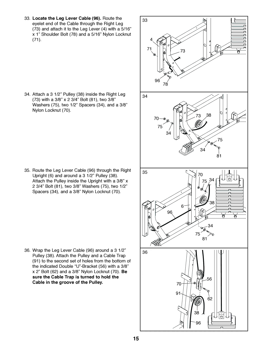 Weider 831.159820 user manual 