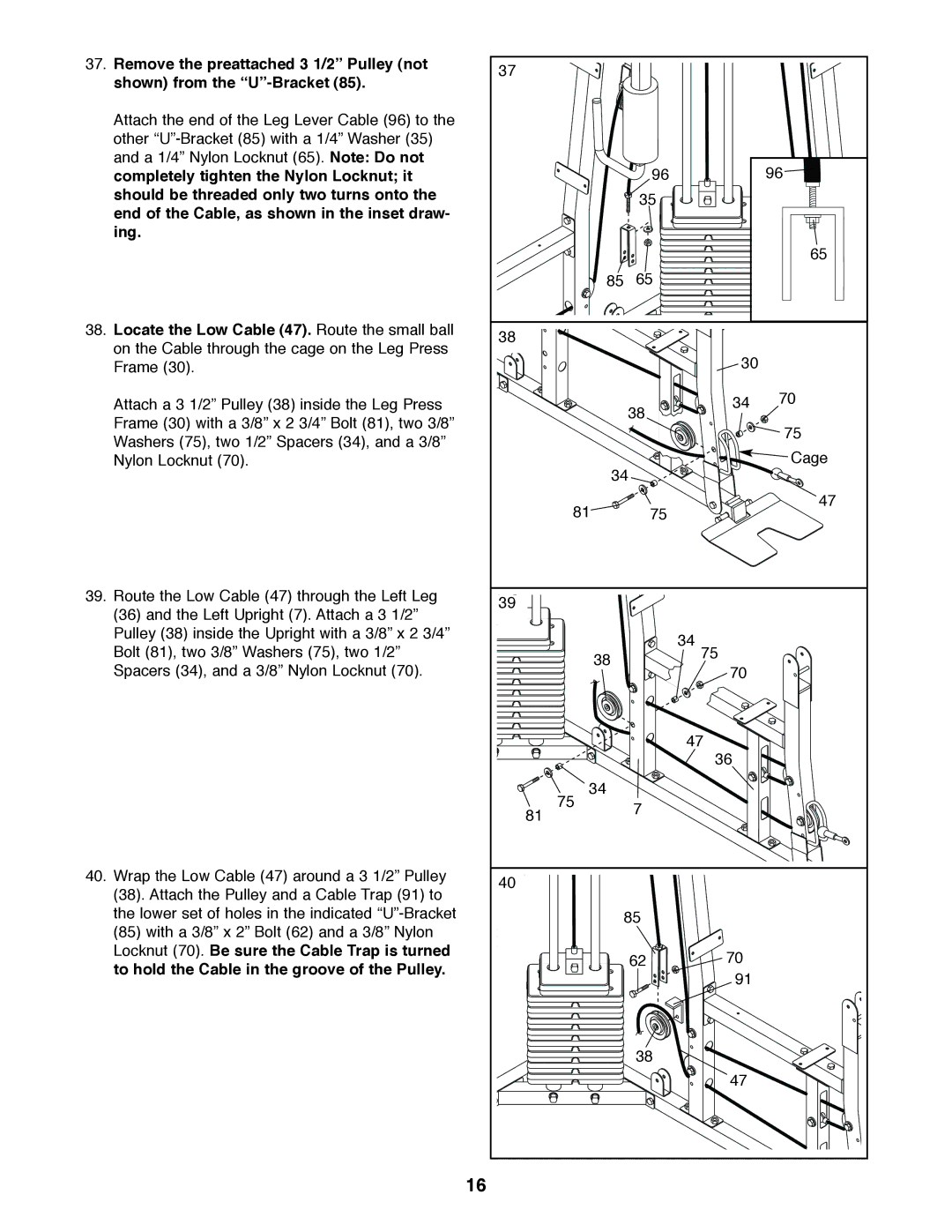 Weider 831.159820 user manual 