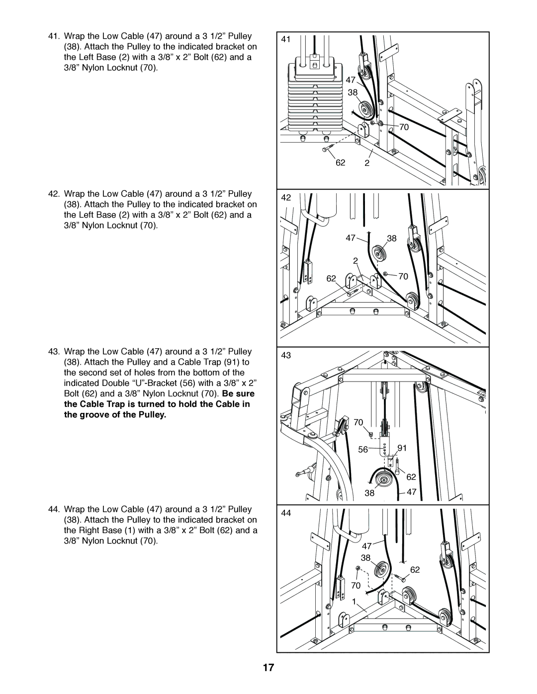 Weider 831.159820 user manual 