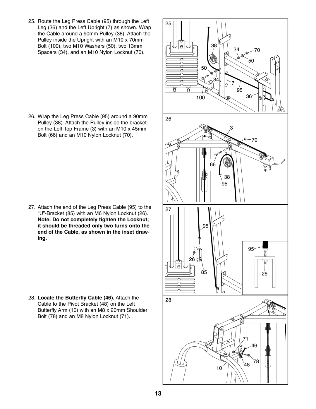 Weider 831.159822 user manual 100 