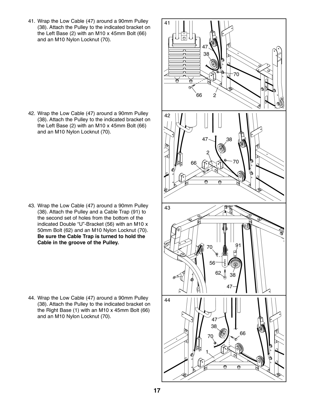 Weider 831.159822 user manual 