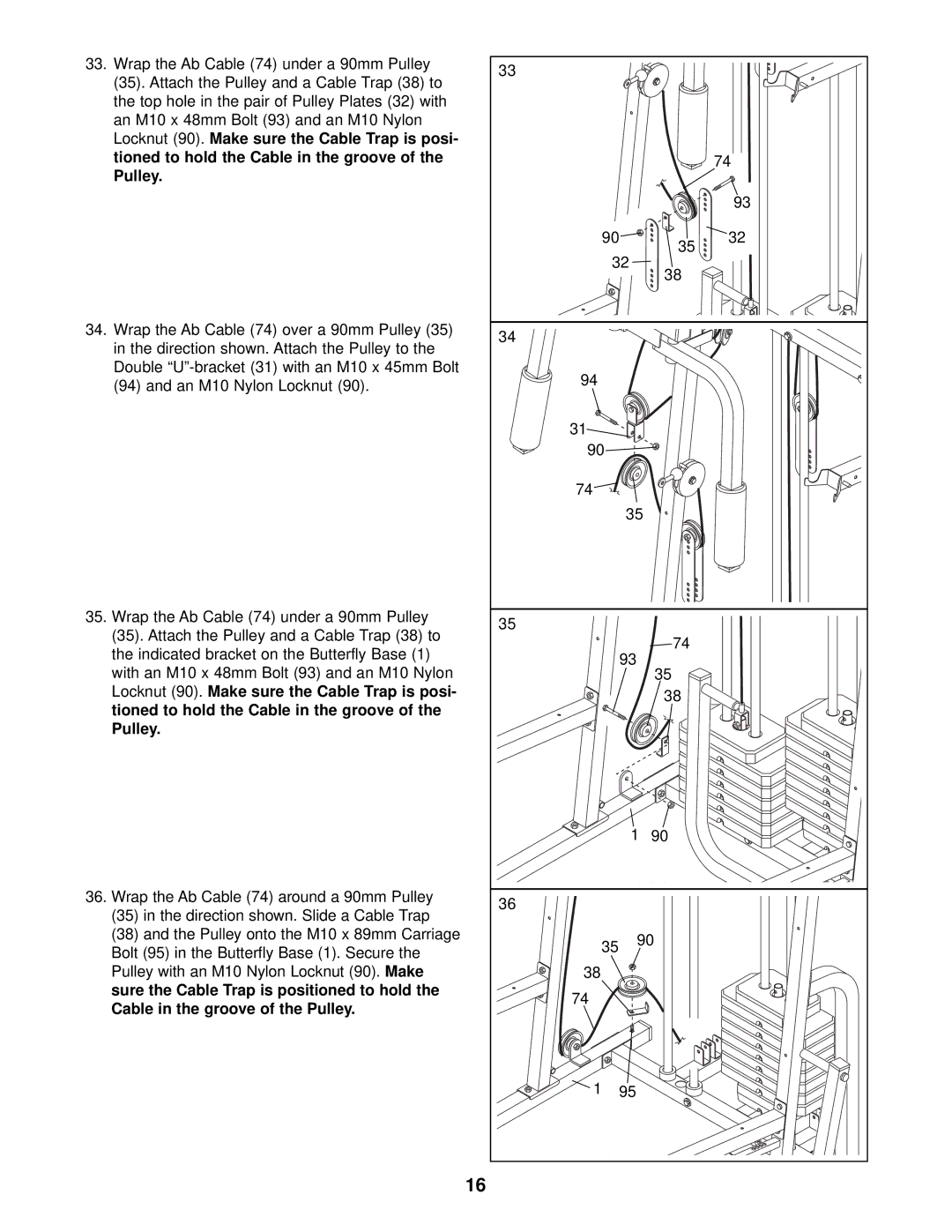 Weider 831.159833 user manual 