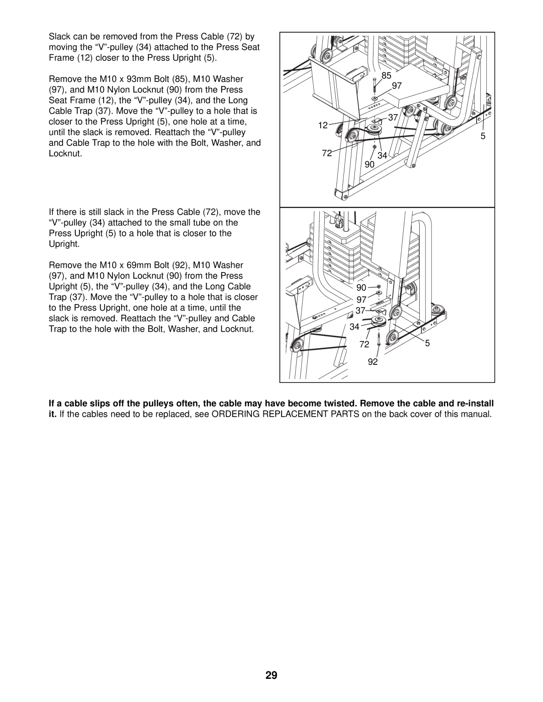 Weider 831.159833 user manual 